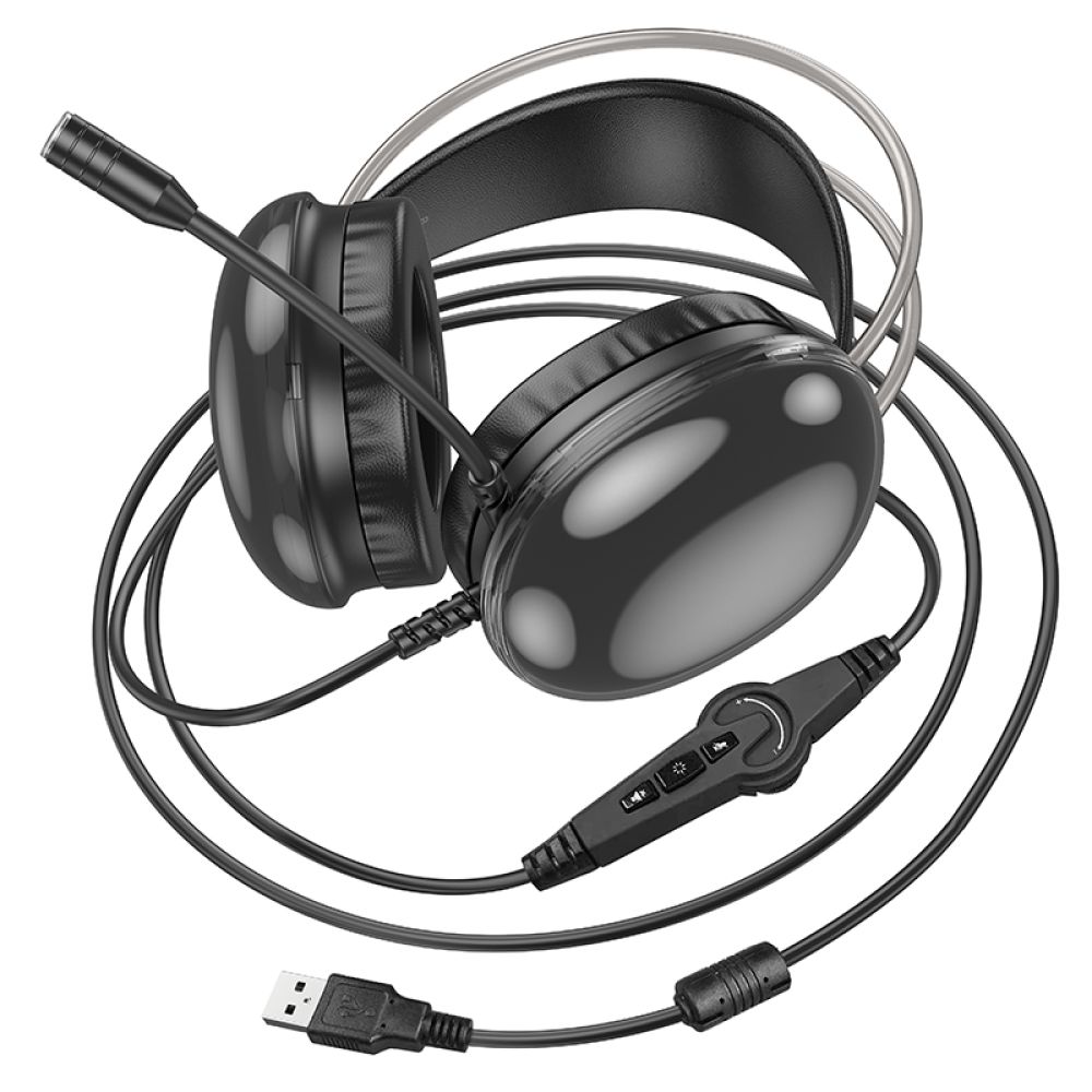 Купить ИГРОВЫЕ НАУШНИКИ HOCO W109 PLUS RICH USB7.1 CHANNEL МЯТАЯ УПАКОВКА_2