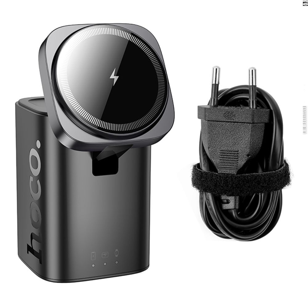 Купить БЕСПРОВОДНОЕ ЗАРЯДНОЕ УСТРОЙСТВО HOCO CQ20A EU 6-IN-1 15W+1USB/2USB-C 65W MAGNETIC (IWATCH)_6