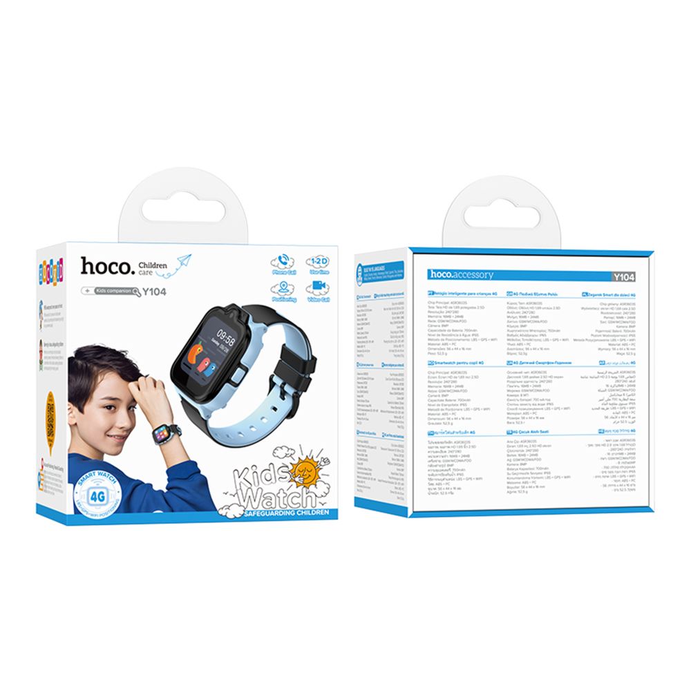 Купить ДЕТСКИЕ СМАРТ ЧАСЫ HOCO Y104 4G GPS_2