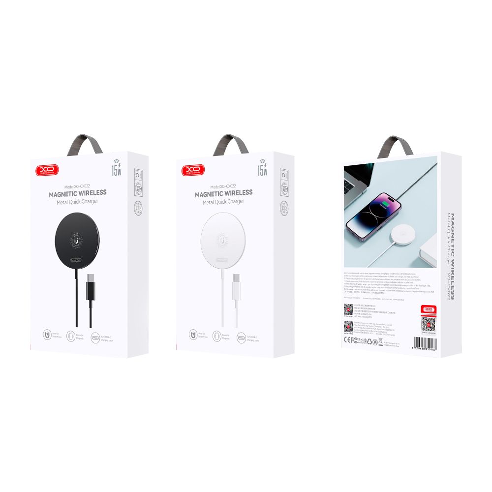 Купить БЕСПРОВОДНОЕ ЗАРЯДНОЕ УСТРОЙСТВО XO CX022 MAGNETIC 15W 1.2M_1