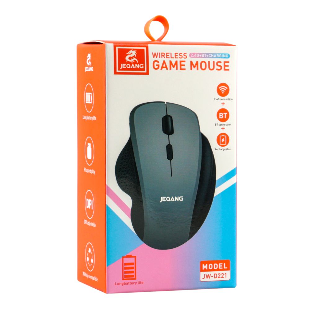 Купить WIRELESS МЫШЬ JEQANG JW-D221 2.4G BLUETOOTH DUAL-MODE CHARGING_1