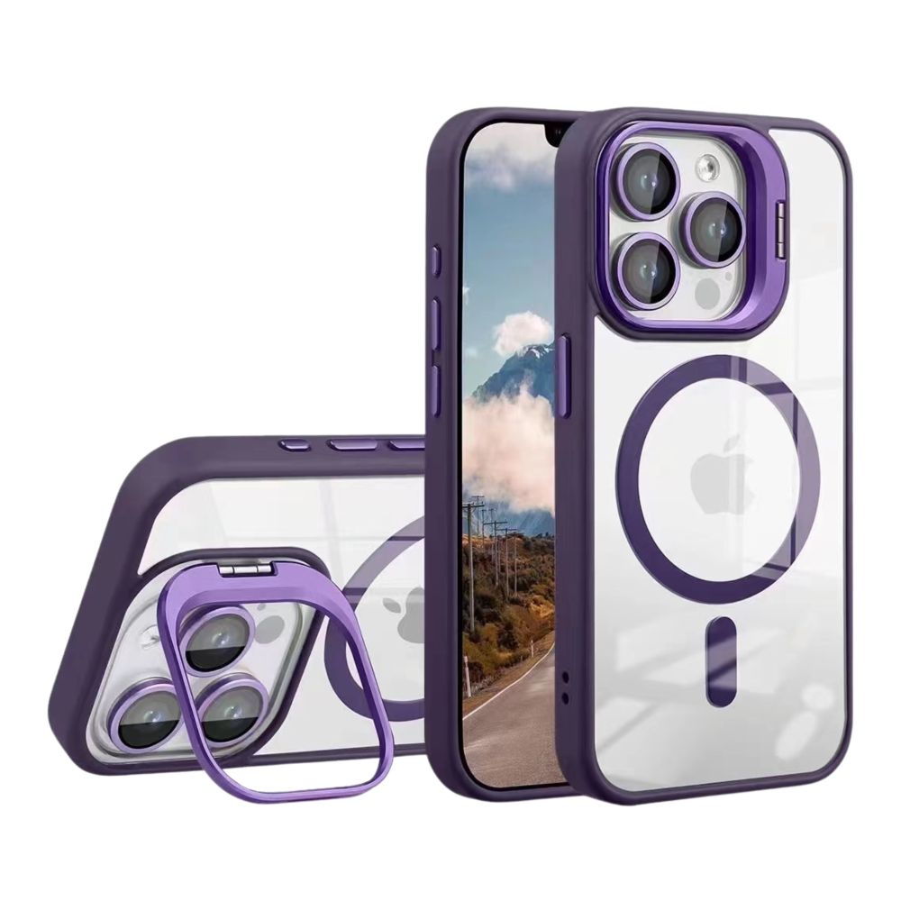 Купить ЧЕХОЛ TPU+PC+METAL STAND CASE WITH MAGSAFE AND CAMERA LENSES ДЛЯ IPHONE 16