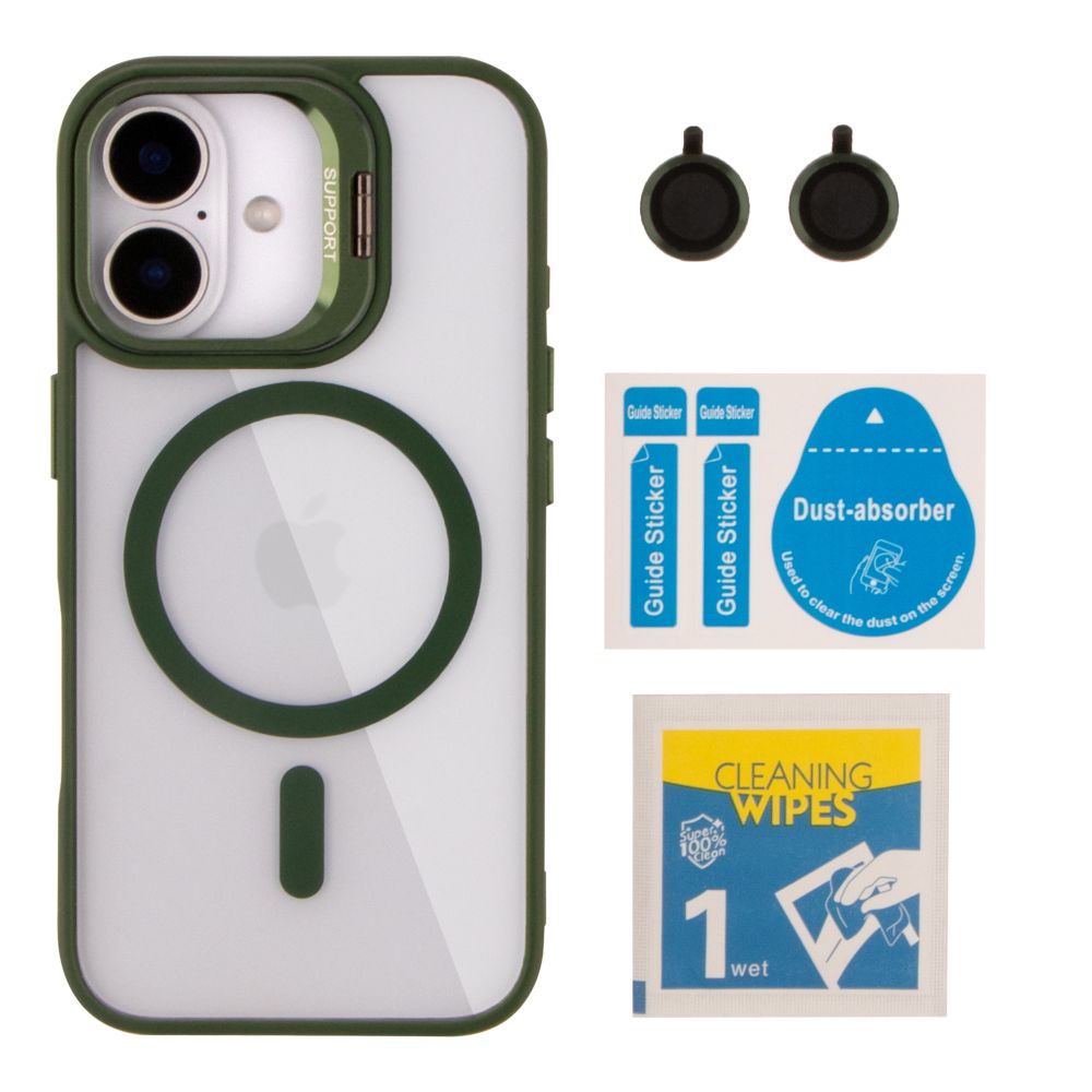 Купить ЧЕХОЛ TPU+PC+METAL STAND CASE WITH MAGSAFE AND CAMERA LENSES ДЛЯ IPHONE 16_6