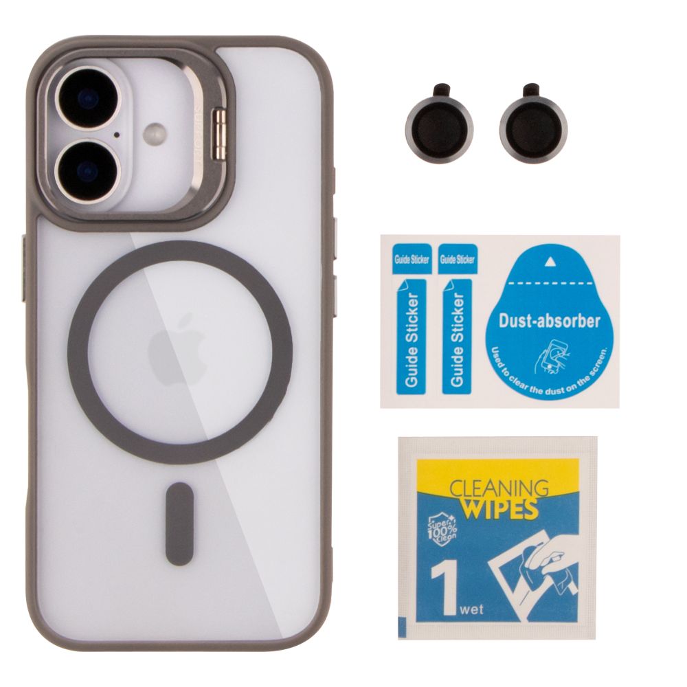 Купить ЧЕХОЛ TPU+PC+METAL STAND CASE WITH MAGSAFE AND CAMERA LENSES ДЛЯ IPHONE 16_7