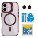 Купить ЧЕХОЛ TPU+PC+METAL STAND CASE WITH MAGSAFE AND CAMERA LENSES ДЛЯ IPHONE 16_10