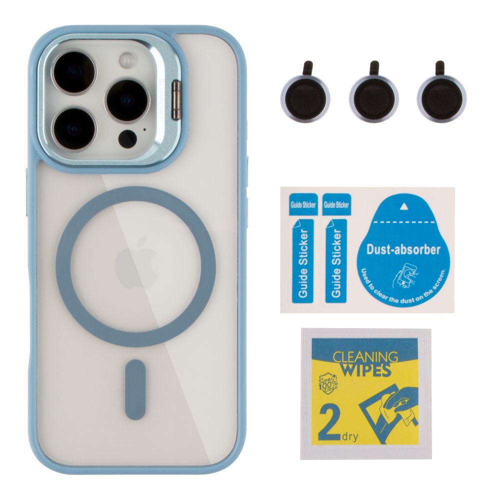 Купить ЧЕХОЛ TPU+PC+METAL STAND CASE WITH MAGSAFE AND CAMERA LENSES ДЛЯ IPHONE 16 PRO_3