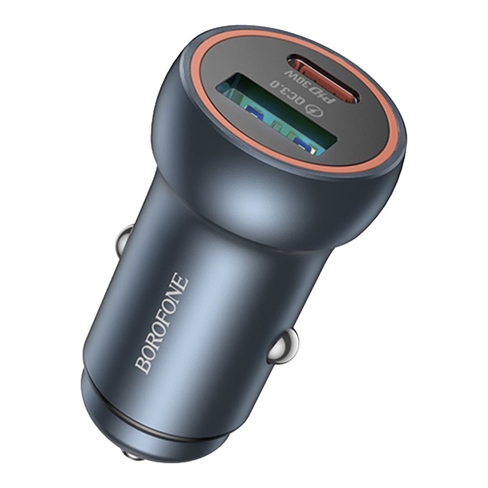 Купить АВТО ЗАРЯДНОЕ УСТРОЙСТВО BOROFONE BZ32A 1USB/1USB-C QC/PD30W