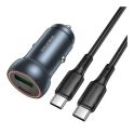 Купить АВТО ЗАРЯДНОЕ УСТРОЙСТВО BOROFONE BZ32A 1USB/1USB-C QC/PD30W+TYPE-C TO TYPE-C_2
