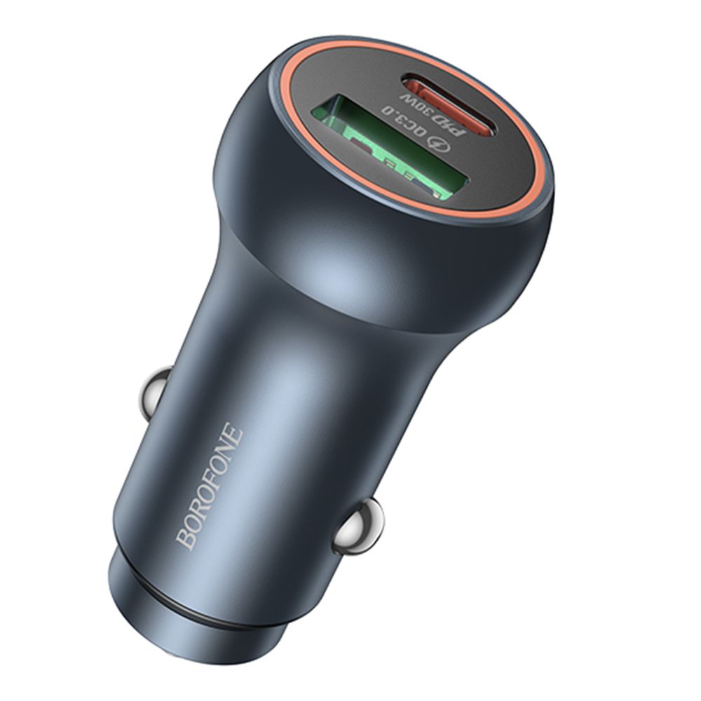 Купить АВТО ЗАРЯДНОЕ УСТРОЙСТВО BOROFONE BZ32B 1USB/1USB-C QC/PD48W