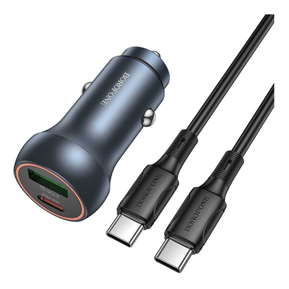 Купить АВТО ЗАРЯДНОЕ УСТРОЙСТВО BOROFONE BZ32B 1USB/1USB-C QC/PD48W+TYPE-C TO TYPE-C_2