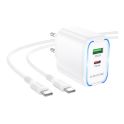 Купить СЕТЕВОЕ ЗАРЯДНОЕ УСТРОЙСТВО BOROFONE BA89A 1USB-C/1USB PD/QC 30W+TYPE-C TO TYPE-C_3
