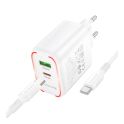 Купить СЕТЕВОЕ ЗАРЯДНОЕ УСТРОЙСТВО BOROFONE BA89A 1USB-C/1USB PD/QC 30W+TYPE-C TO TYPE-C_4