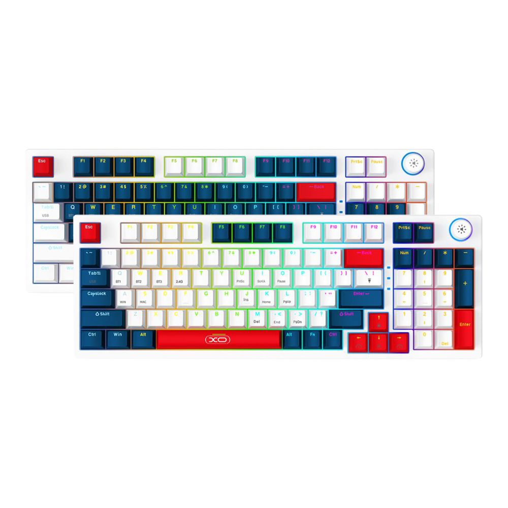 Купить КЛАВИАТУРА ИГРОВАЯ БЕСПРОВОДНАЯ XO KB-08 WIRELESS TRI-MODE 96-KEY MECHANICAL