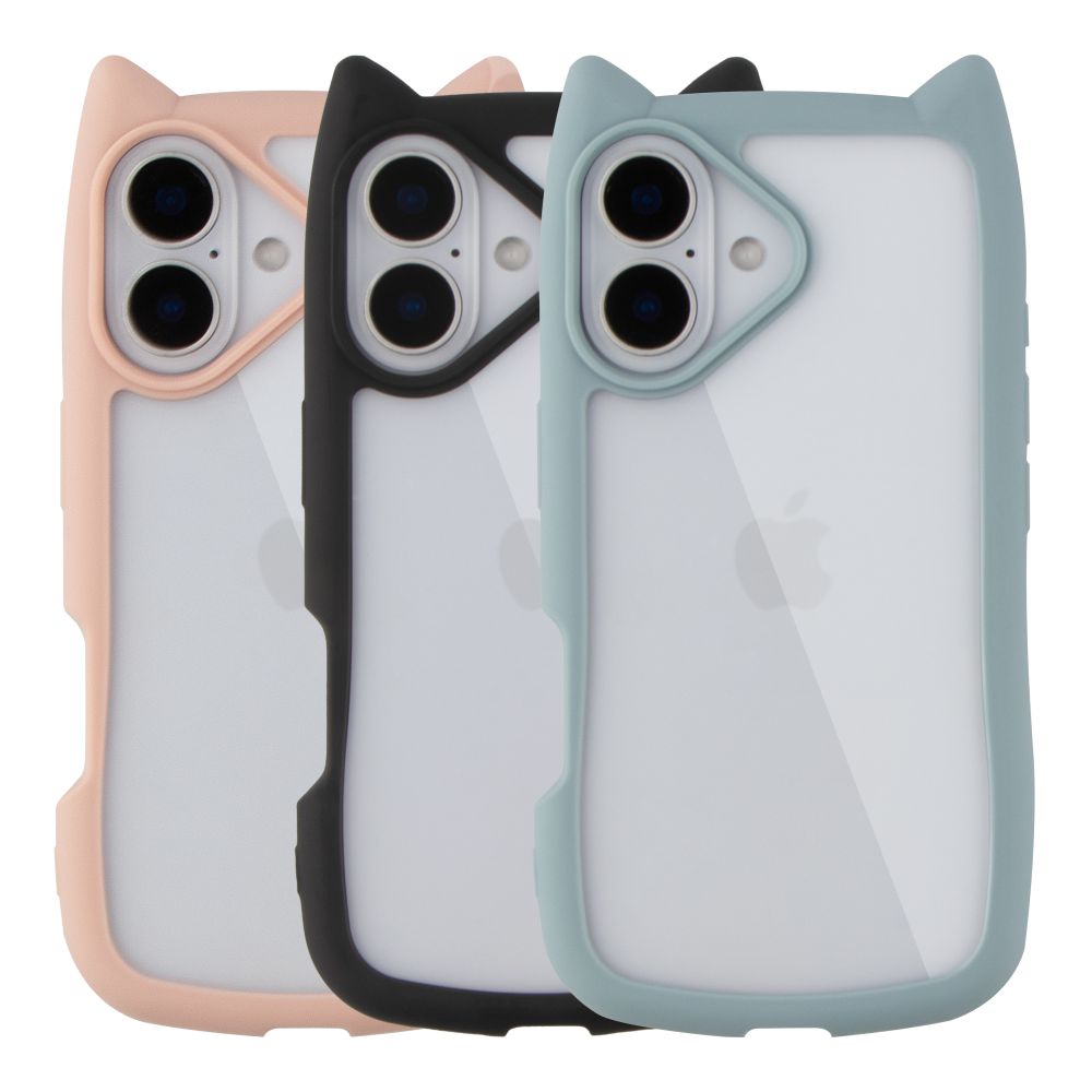 Купить ЧЕХОЛ TPU+PC CAT EARS CASE ДЛЯ IPHONE 16