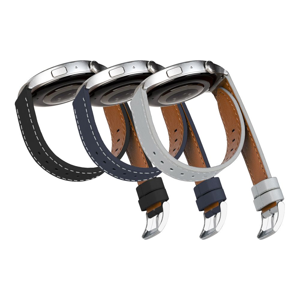 Купить РЕМЕШОК УНИВЕРС 22MM LEATHER STRAP WITH STRAIGHT TIP ДЛЯ SAMSUNG/AMAZFIT/HUAWEI