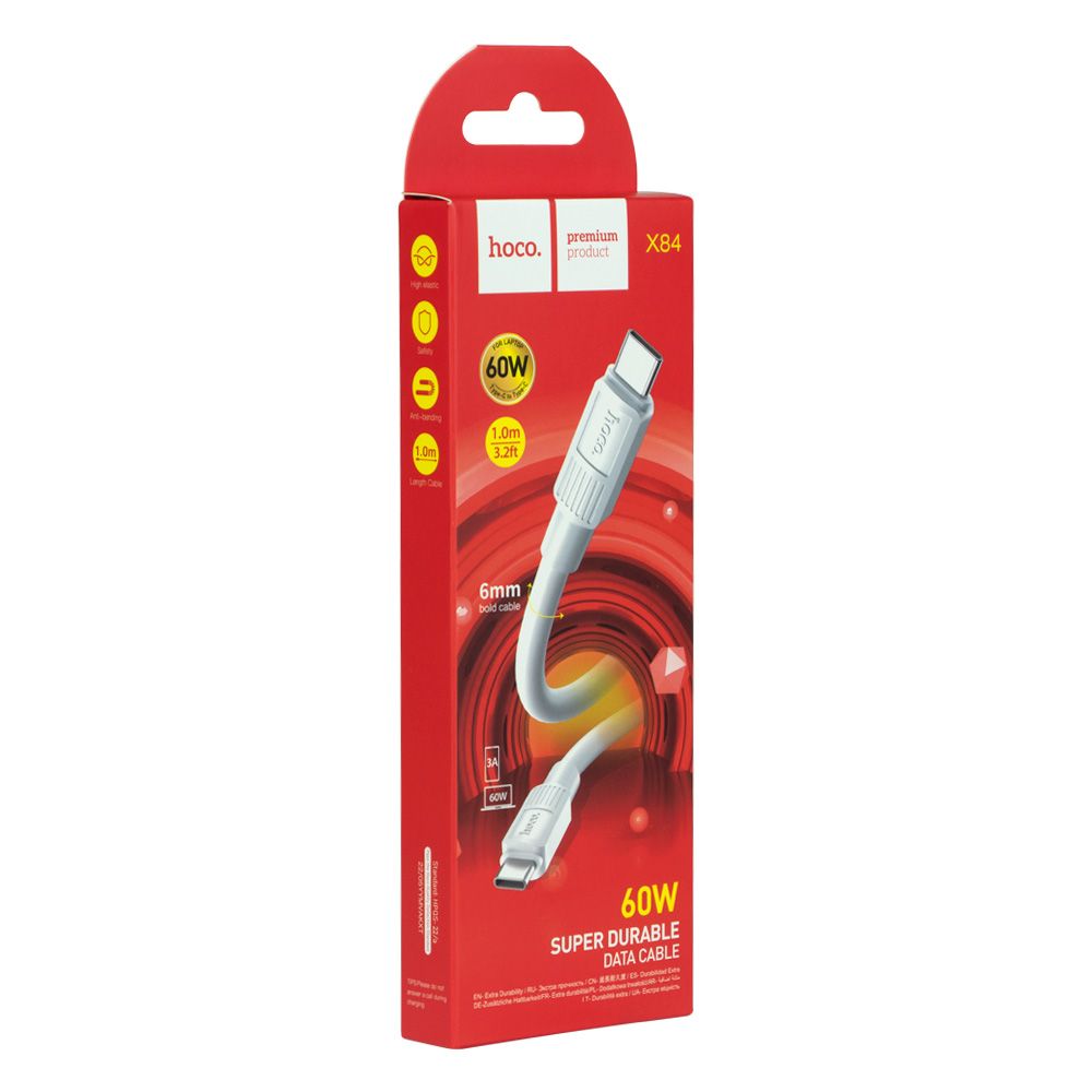 Купить USB HOCO X84 60W TYPE-C TO TYPE-C МЯТАЯ УПАКОВКА