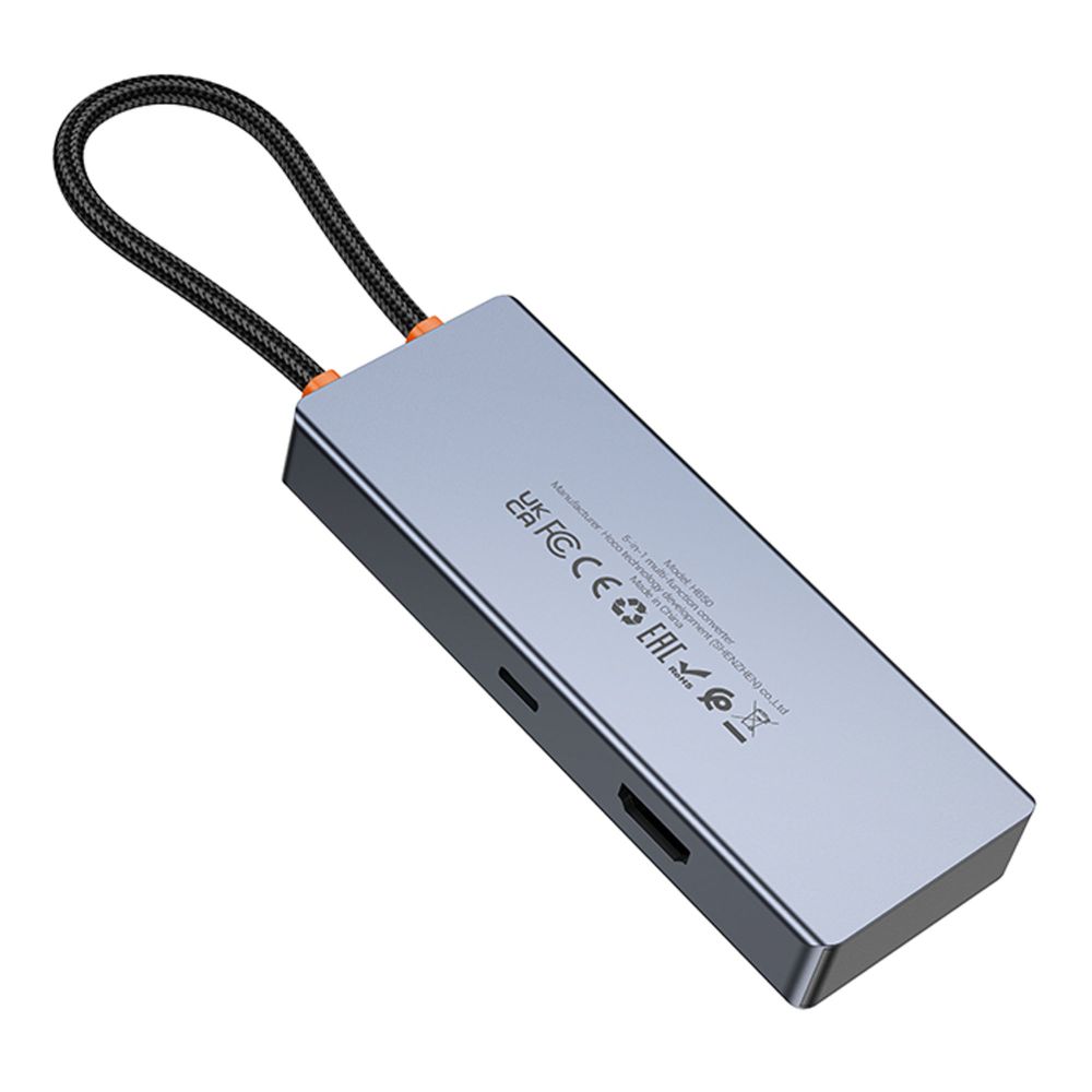 Купить USB HUB HOCO HB50 TYPE-C 5-IN-1 (HDTV+PD+USB3.0*3)_6