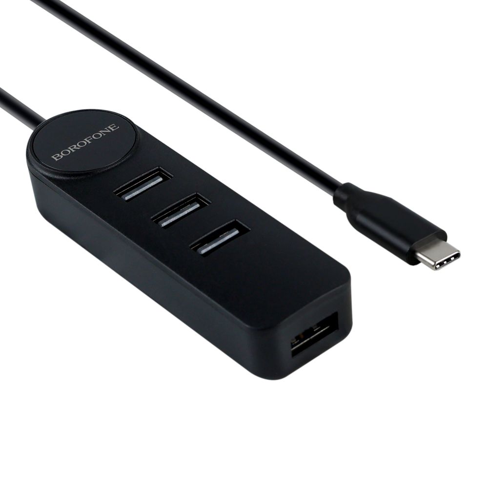 Купить USB HUB BOROFONE DH5 4-IN-1 (TYPE-C TO USB3.0+USB2.0*3)(L=0.2M)