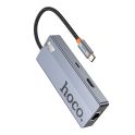 Купить USB HUB HOCO HB51 TYPE-C 6-IN-1 (HDTV+RJ45-100MBPS+PD+USB3.0*3)_3