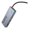 Купить USB HUB HOCO HB52 TYPE-C 8-IN-1 (HDTV+RJ45-100MBPS+SD/TF+PD+TYPE-C3.0+USB3.0*2)_2