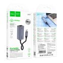 Купить ПЕРЕХОДНИК HOCO UA37 TYPE-C TO ETHERNET ADAPTER (1000 MBPS/1GBIT)_1