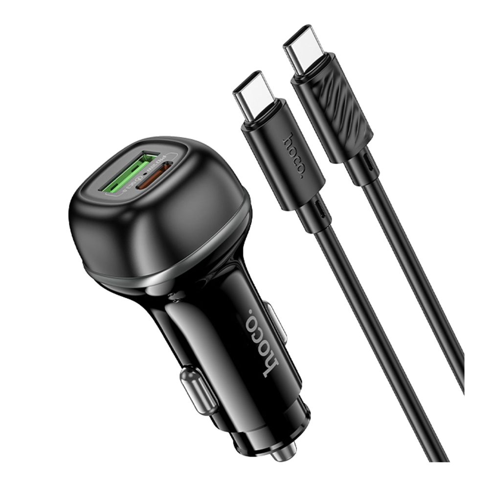 Купить АВТО ЗАРЯДНОЕ УСТРОЙСТВО HOCO Z58A 1USB/1USB-C QC/PD48W+TYPE-C TO TYPE-C_5