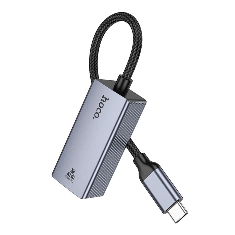 Купить ПЕРЕХОДНИК HOCO UA37 TYPE-C TO ETHERNET ADAPTER (1000 MBPS/1GBIT)_5