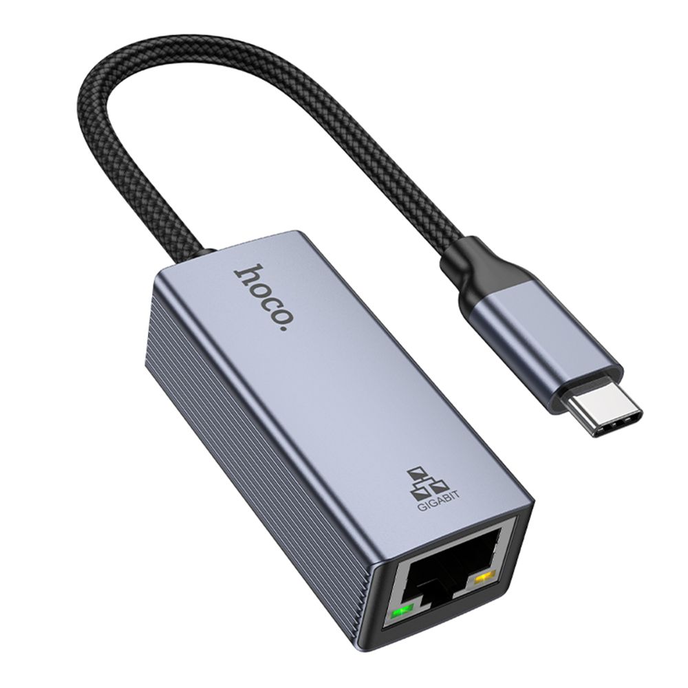 Купить ПЕРЕХОДНИК HOCO UA37 TYPE-C TO ETHERNET ADAPTER (1000 MBPS/1GBIT)