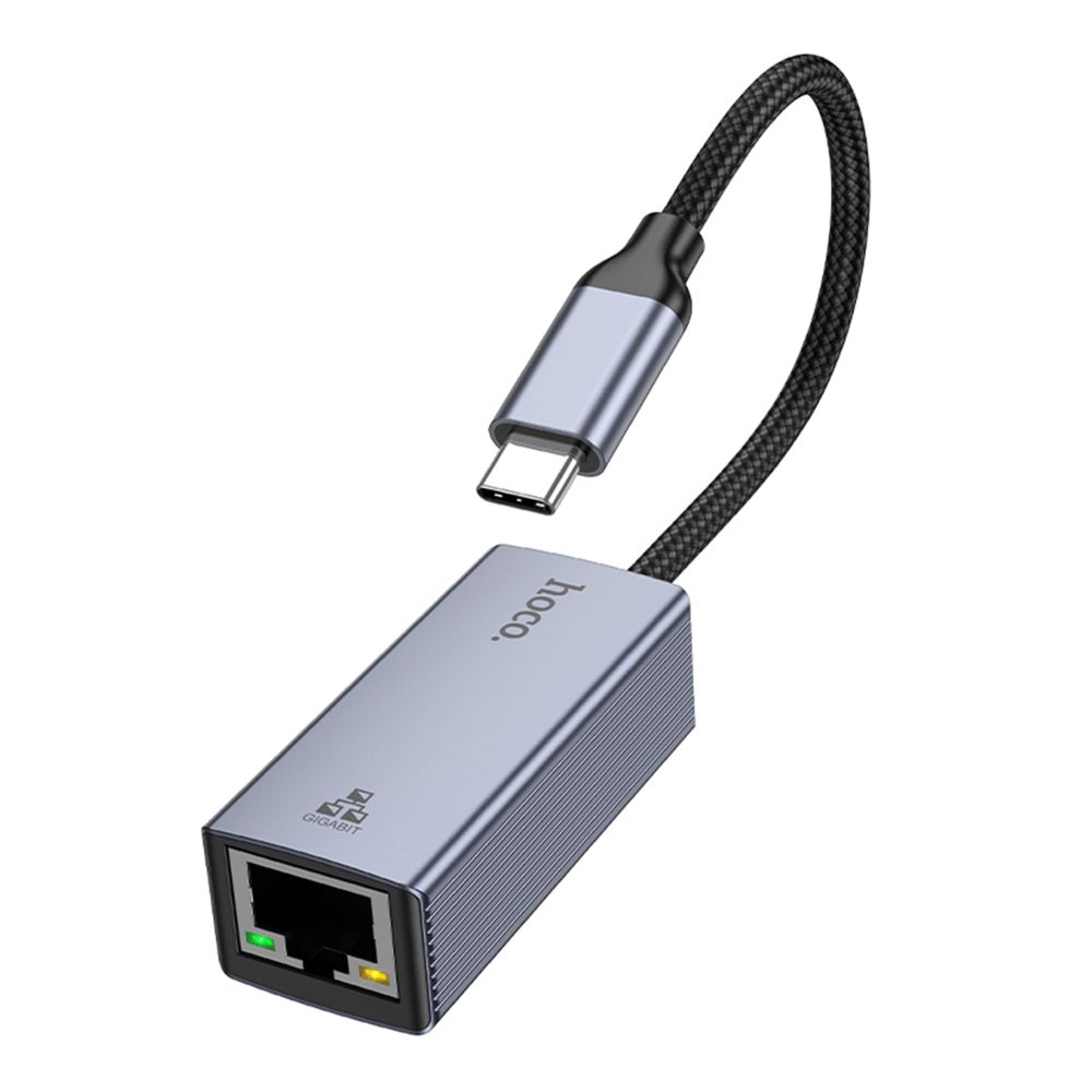 Купить ПЕРЕХОДНИК HOCO UA37 TYPE-C TO ETHERNET ADAPTER (1000 MBPS/1GBIT)_3