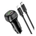 Купить АВТО ЗАРЯДНОЕ УСТРОЙСТВО HOCO Z58A 1USB/1USB-C QC/PD48W+TYPE-C TO LIGHTNING_5