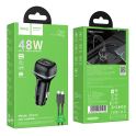 Купить АВТО ЗАРЯДНОЕ УСТРОЙСТВО HOCO Z58A 1USB/1USB-C QC/PD48W+TYPE-C TO TYPE-C_1