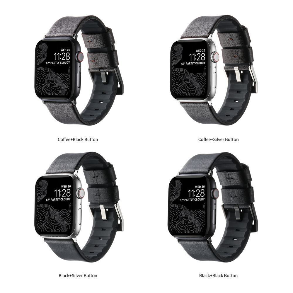 Купить РЕМЕШОК ДЛЯ APPLE WATCH LEATHER+SILICONE 38/40/41 MM_5