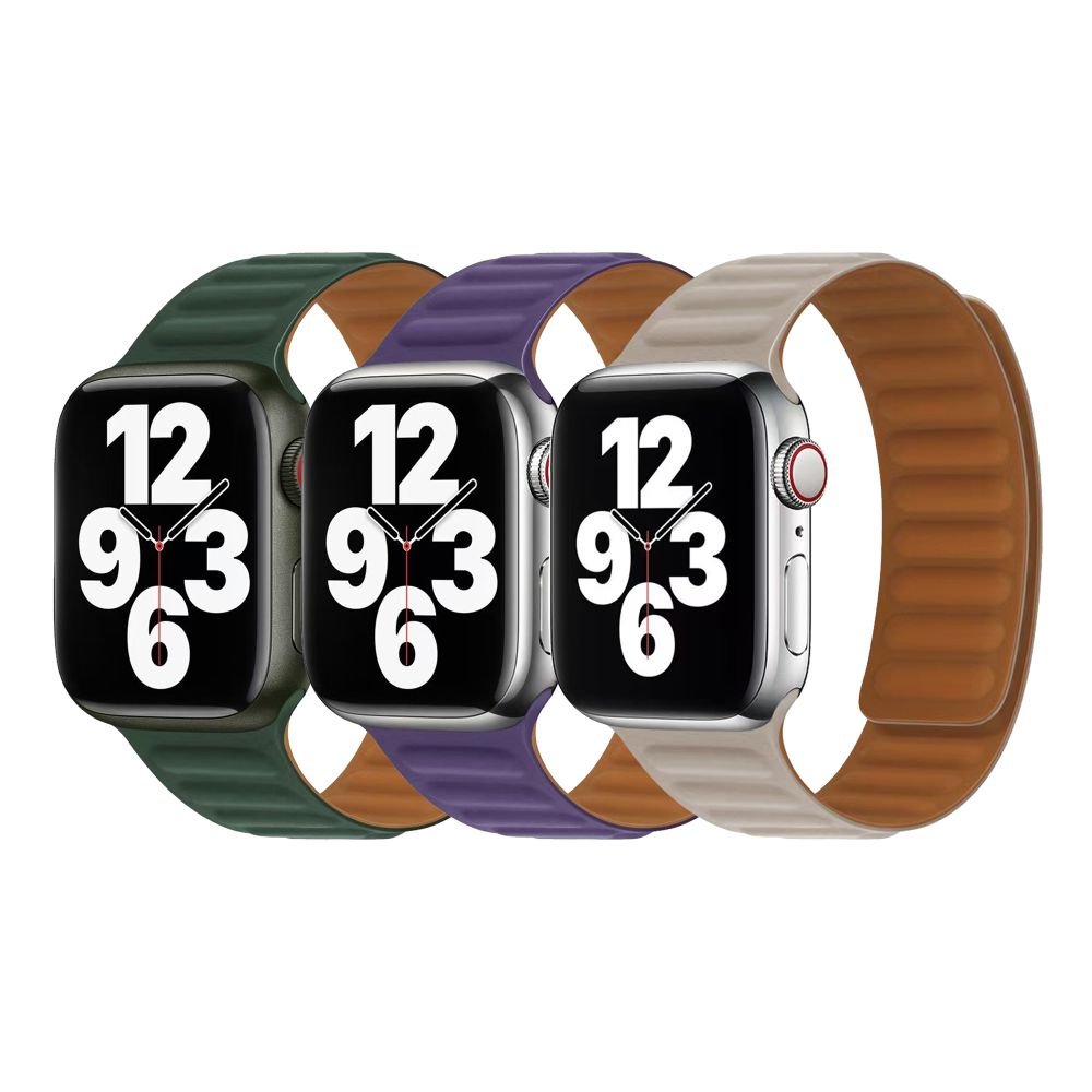 Купить РЕМЕШОК ДЛЯ APPLE WATCH MAGNETIC SILICONE 42/44/45/49 MM