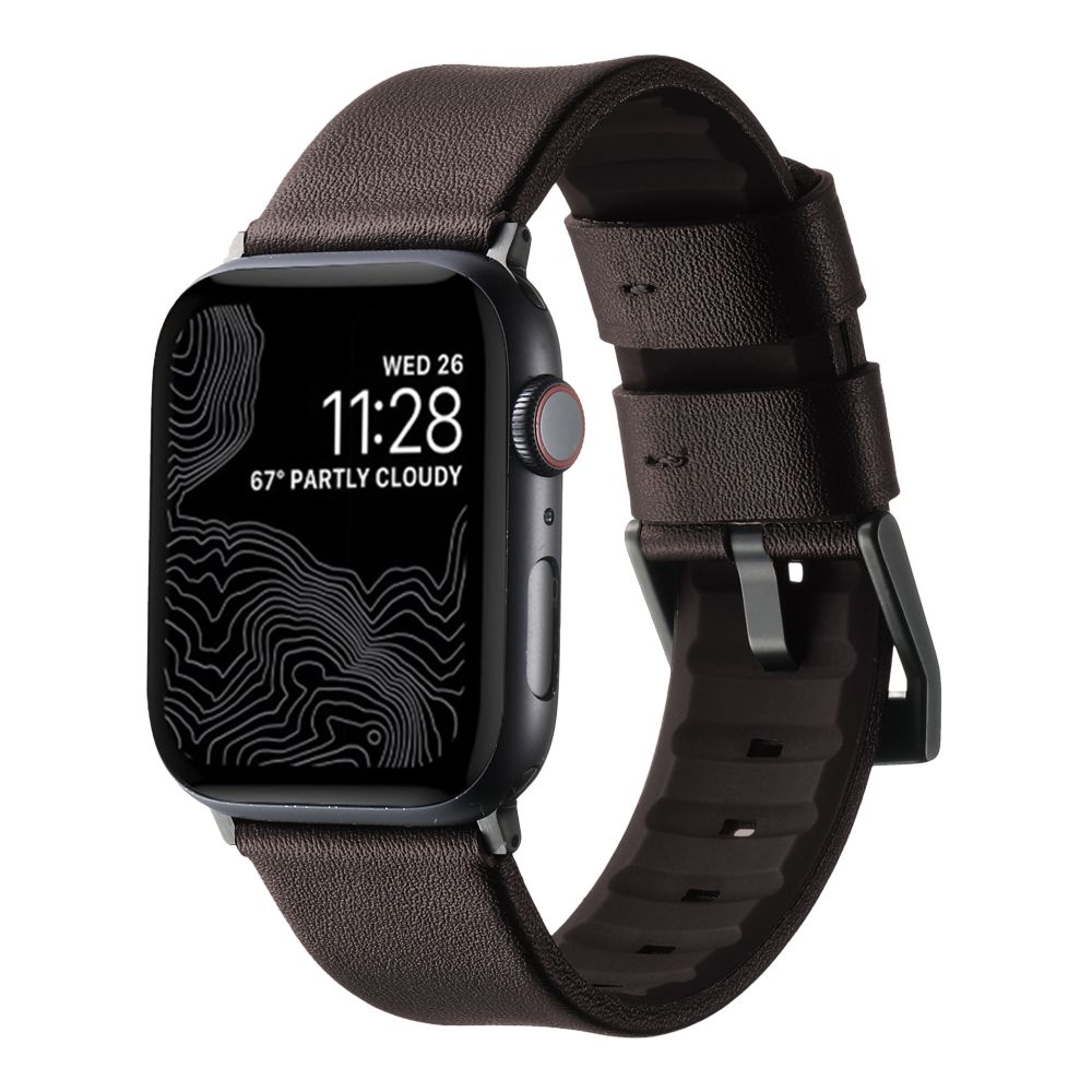 Купить РЕМЕШОК ДЛЯ APPLE WATCH LEATHER+SILICONE 42/44/45/49 MM_1
