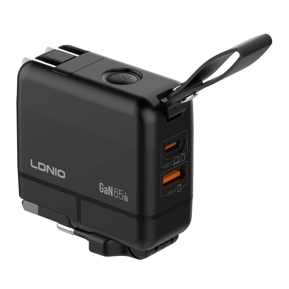 Купить СЕТЕВОЕ ЗАРЯДНОЕ УСТРОЙСТВО LDNIO Q2618 GAN 65W+TYPE-C TO TYPE-C