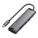 Купить USB HUB LDNIO DS-56H TYPE-C TO PD3.0*1(100W)+HDMI*1(4K@30HZ)+USB2.0*1+SD+TF_3