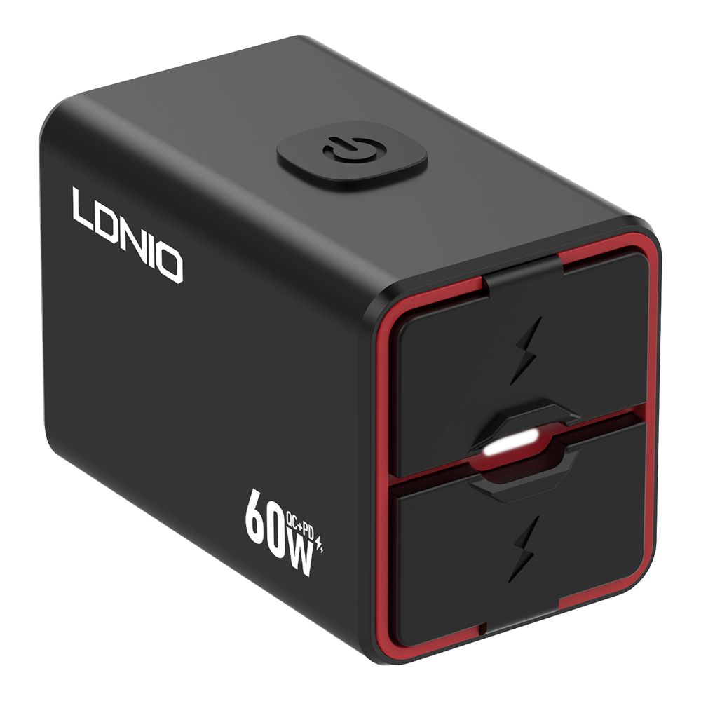 Купить АВТО-МОТО ЗАРЯДНОЕ УСТРОЙСТВО LDNIO C108 1USB/1USB-C 60W+TYPE-C TO TYPE-C