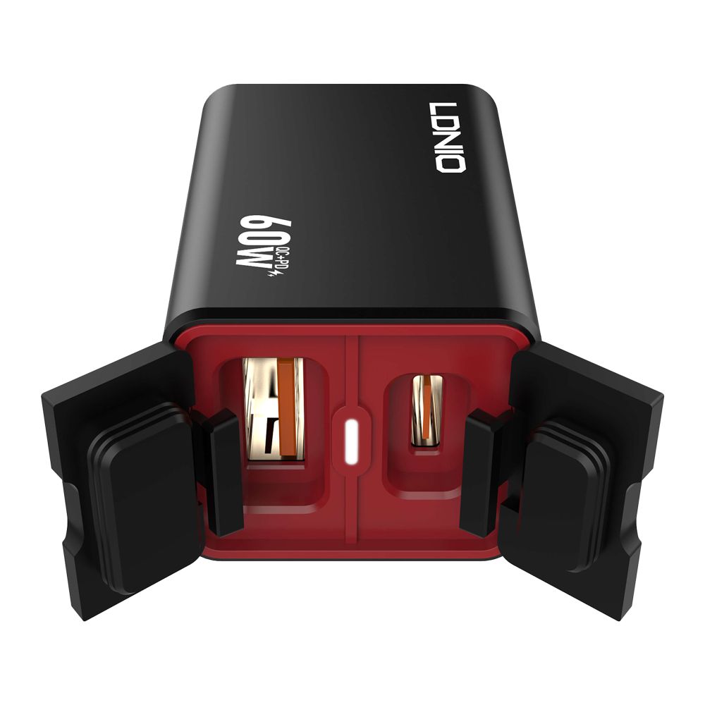 Купить АВТО-МОТО ЗАРЯДНОЕ УСТРОЙСТВО LDNIO C108 1USB/1USB-C 60W+TYPE-C TO TYPE-C_2