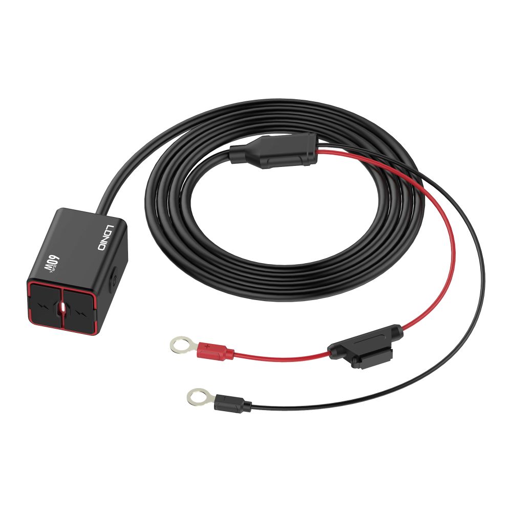 Купить АВТО-МОТО ЗАРЯДНОЕ УСТРОЙСТВО LDNIO C108 1USB/1USB-C 60W+TYPE-C TO TYPE-C_6