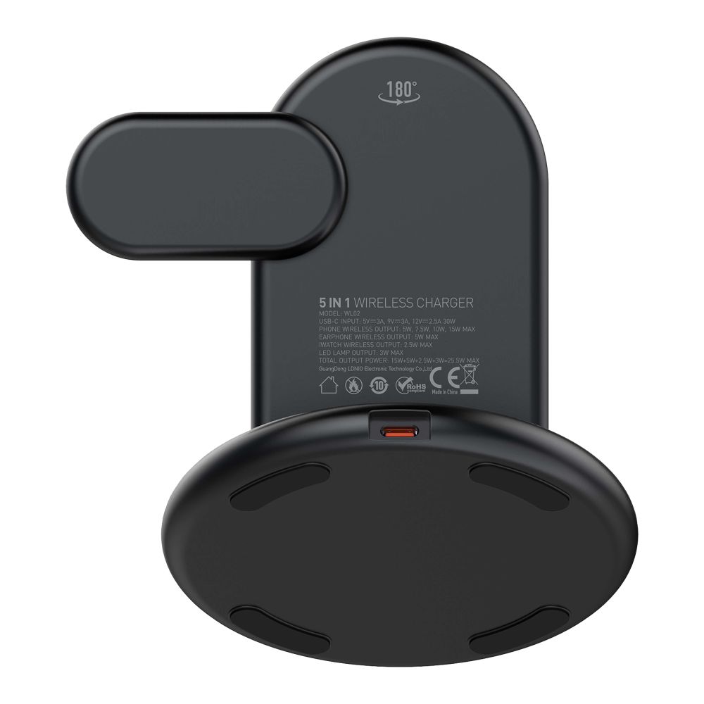 Купить БЕСПРОВОДНОЕ ЗАРЯДНОЕ УСТРОЙСТВО LDNIO WL02 5IN1 25.5W FOR IWATCH_5