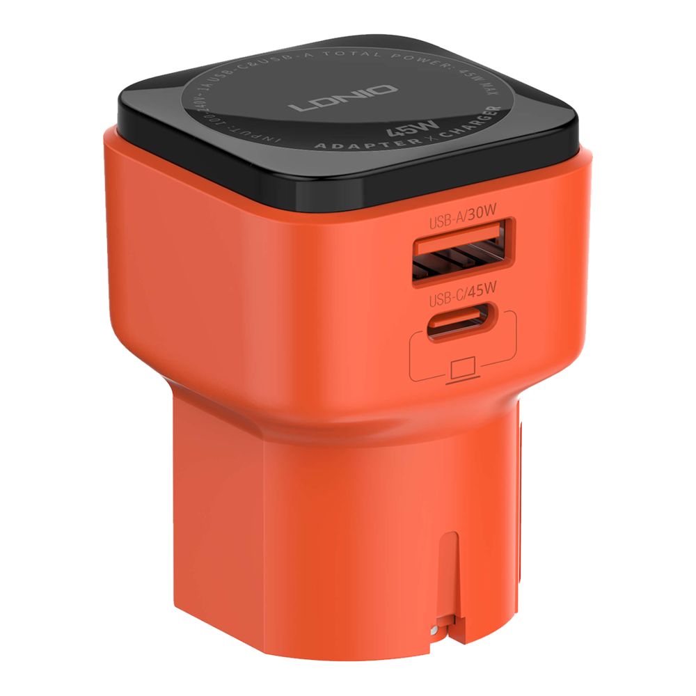 Купить СЕТЕВОЕ ЗАРЯДНОЕ УСТРОЙСТВО LDNIO Q2420 GAN 45W+TYPE-C TO TYPE-C