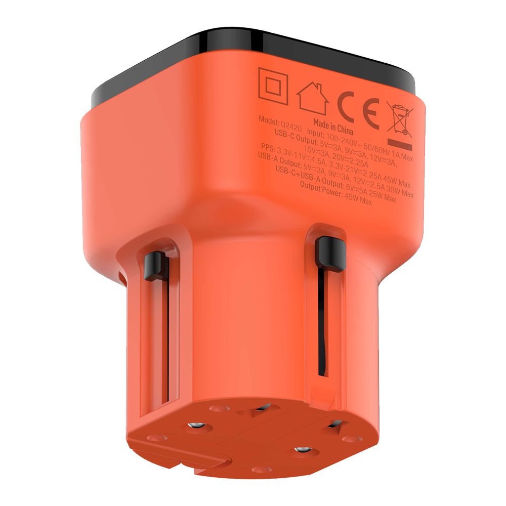 Купить СЕТЕВОЕ ЗАРЯДНОЕ УСТРОЙСТВО LDNIO Q2420 GAN 45W+TYPE-C TO TYPE-C_6