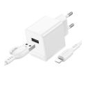 Купить СЕТЕВОЕ ЗАРЯДНОЕ УСТРОЙСТВО BOROFONE BAS11A 1USB 2.1A+USB TO LIGHTNING_3