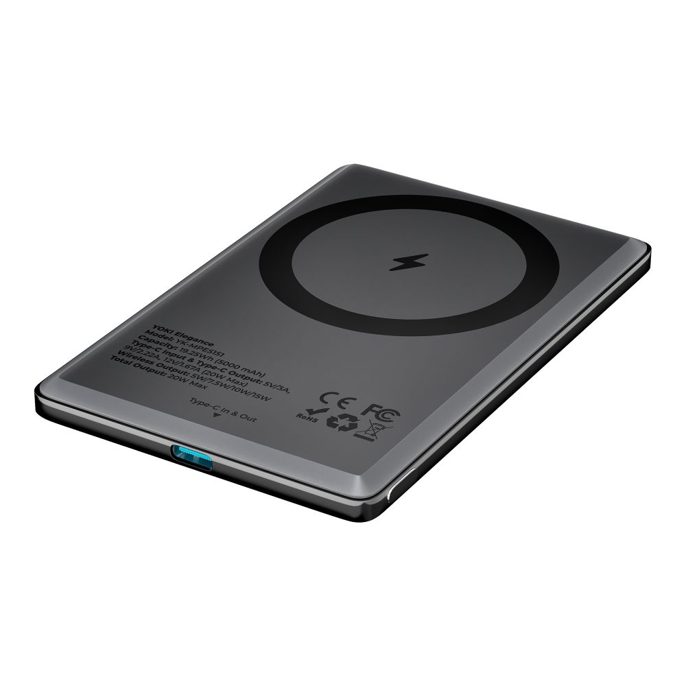 Купить MAGNETIC POWER BANK YOKI ELEGANCE 15W 5000 MAH YK-MPE515_17