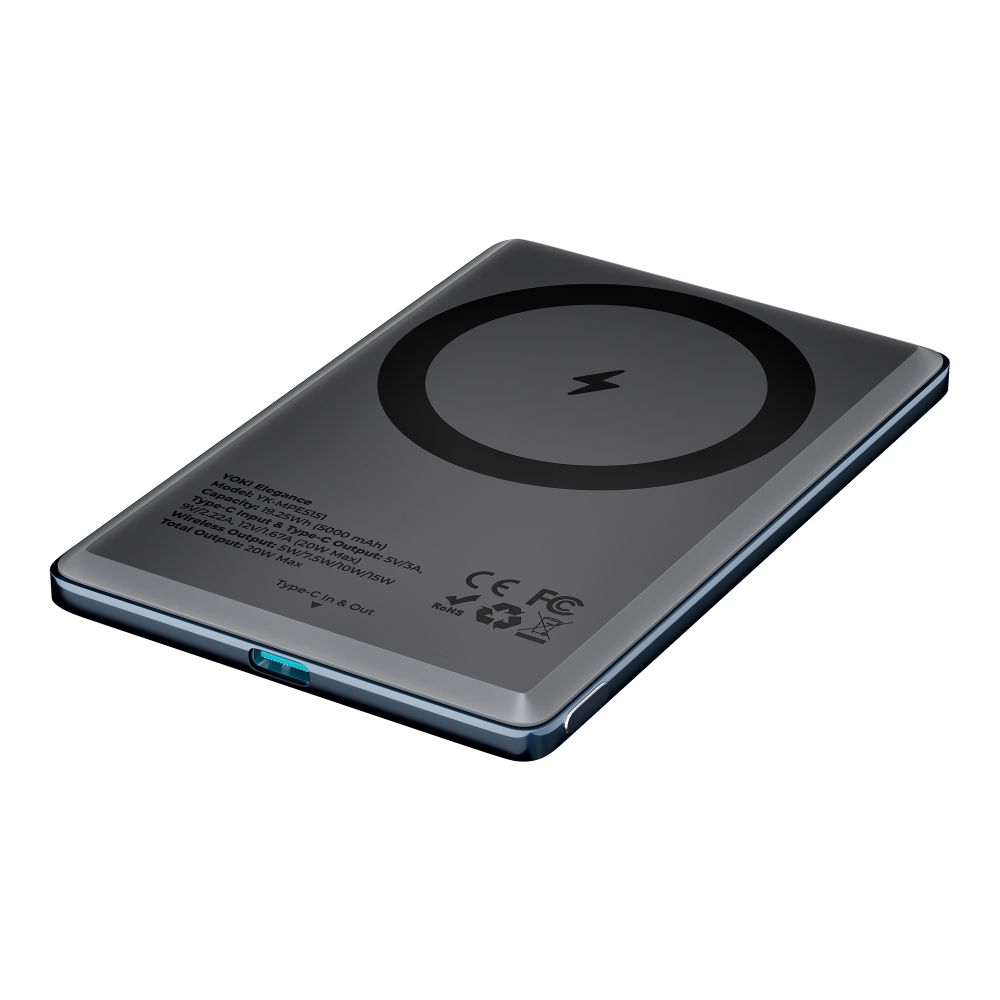 Купить MAGNETIC POWER BANK YOKI ELEGANCE 15W 5000 MAH YK-MPE515_19