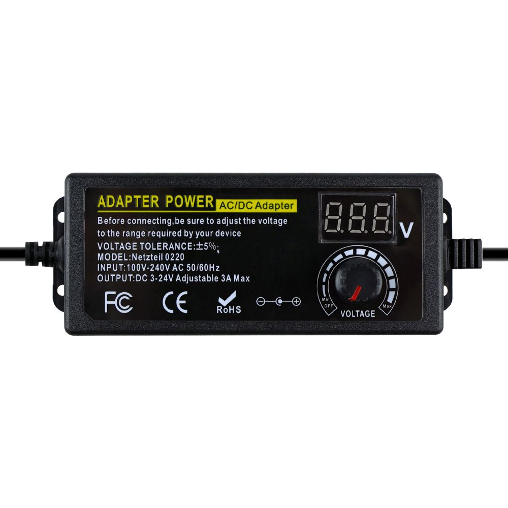 Купить УНИВЕРСАЛЬНОЕ ЗАРЯДНОЕ УСТРОЙСТВО 3-24V/3A/72W+14 TIPS