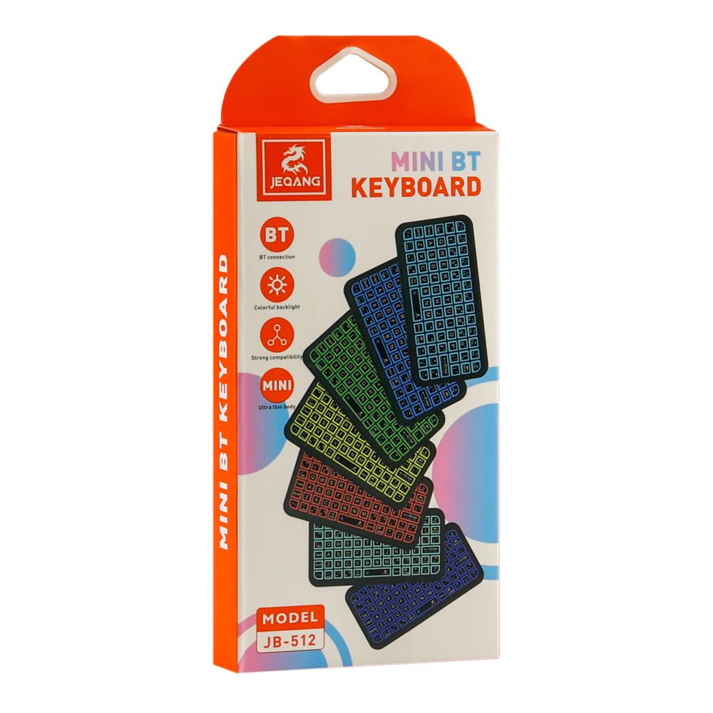Купить КЛАВИАТУРА БЕСПРОВОДНАЯ JEQANG JB-512 BLUETOOTH (RGB) MINI KEYBOARD УЦЕНКА_1