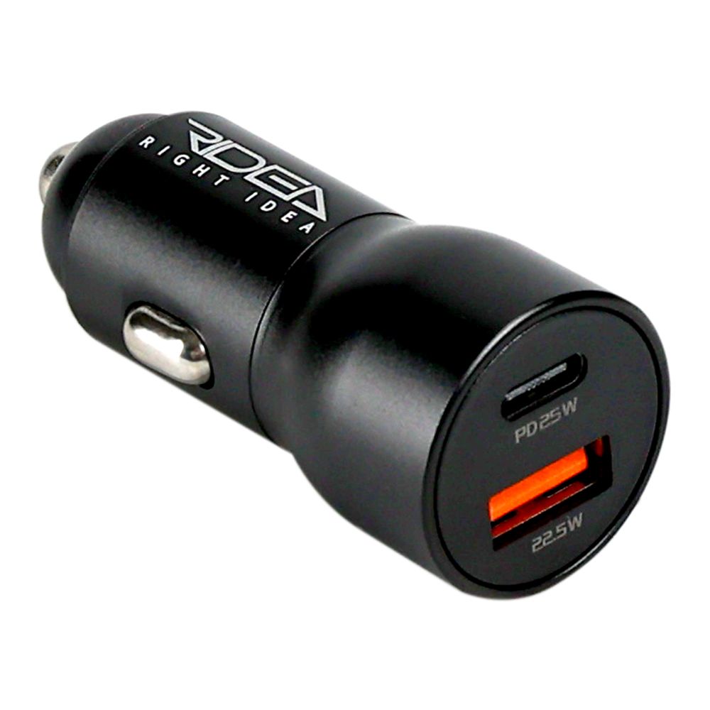 Купить АВТО ЗАРЯДНОЕ УСТРОЙСТВО RIDEA RCC-47115 QPOW PRO 1USB/1USB-C PD/QC 47.5W+TYPE-C TO LIGHTNING