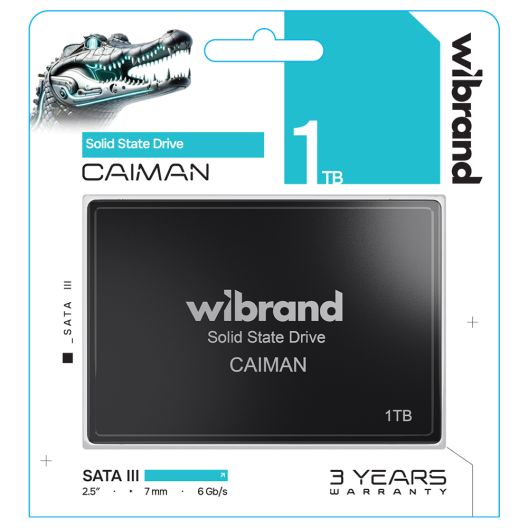 Купить SSD ДИСК WIBRAND CAIMAN 1TB 2.5" 7MM SATAIII STANDARD