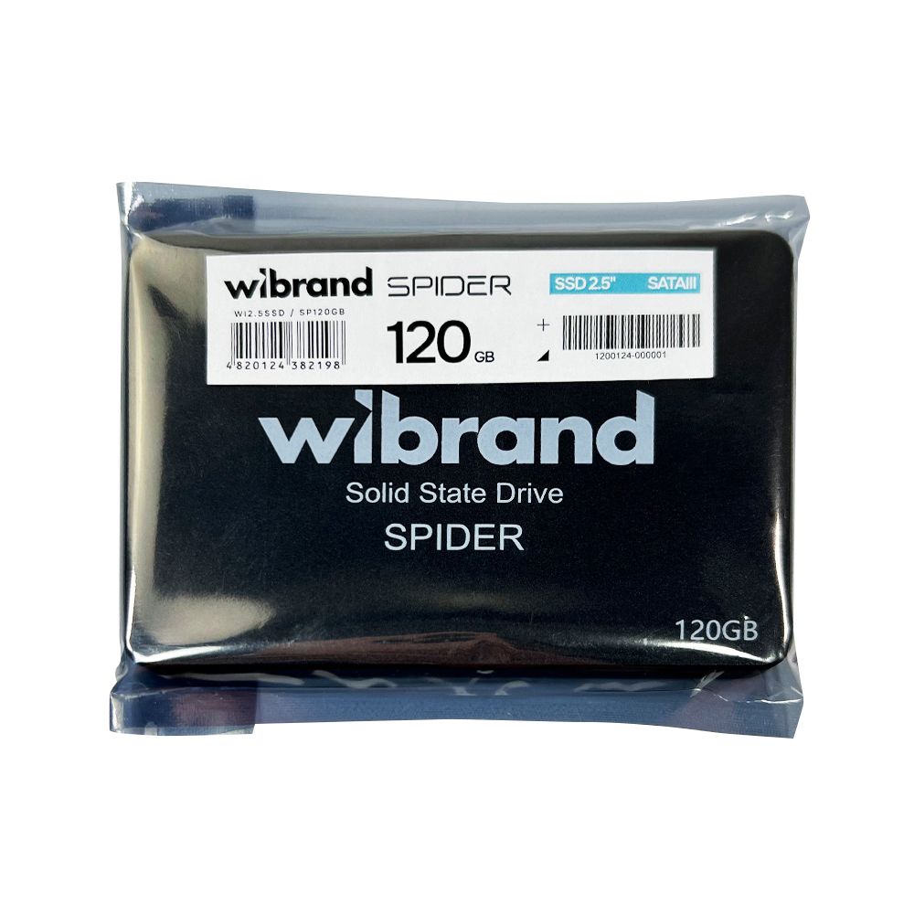 Купить SSD ДИСК WIBRAND SPIDER 120GB 2.5" 7MM SATAIII BULK